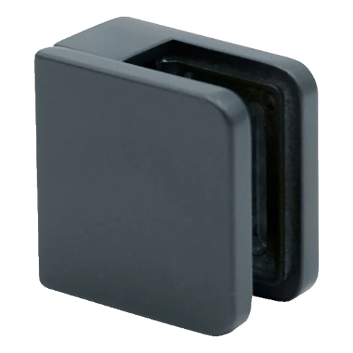 Glashouder 45x45x26 mm antraciet glas 6-10,76 mm zamak vlak systeem gelakt 000-269 (1)