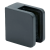Glashouder 45x45x26 mm antraciet glas 6-10,76 mm zamak vlak systeem gelakt 000-269 (1)