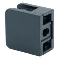 Glashouder 45x45x26 mm antraciet glas 6-10,76 mm zamak vlak systeem gelakt 000-269 (2)
