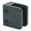 Glashouder 45x45x26 mm antraciet glas 6-10,76 mm zamak vlak systeem gelakt 000-269 (3)