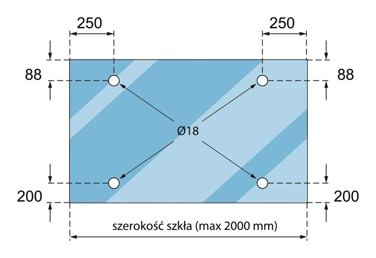 Glazen overkappingssysteem M12, 3-delig, voor trekker fi 12mm, glas 8-17,52mm (aisi304, universeel, satijn) (10) 000-285 (5)