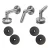 Glazen overkappingssysteem M10 3-delig trekstang fi 10 mm glas 8-17,52 mm AISI 304 satijn 000-261 (1)