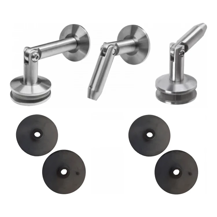 Glazen overkappingssysteem M10 3-delig trekstang fi 10 mm glas 8-17,52 mm AISI 304 satijn 000-261 (1)