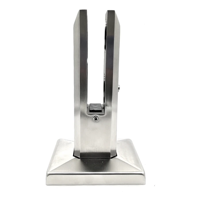 Verticale glashouder spigot 50x50/100x100 mm glas 12-17,52 mm AISI 304 satijn 000-291 (1)