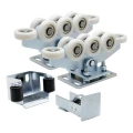 Pakket loopwagens 80 (8-rols. nylon rollen) KIT voor schuifpoorten met accessoires 000-305 (1)