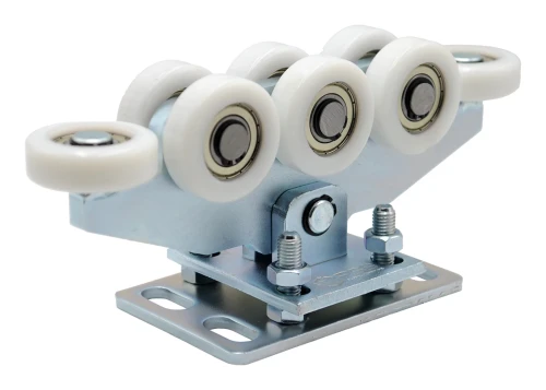 Pakket loopwagens 80 (8-rols. nylon rollen) KIT voor schuifpoorten met accessoires 000-305 (2)