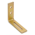 Hoekbeugel met instelling KR 1 75x65x20x3,0 elektrolytisch verzinkt goud 000-345 (1)