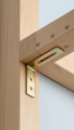 Hoekbeugel met instelling KR 1 75x65x20x3,0 elektrolytisch verzinkt goud 000-345 (2)