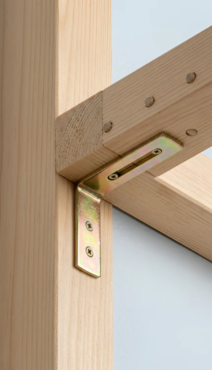 Hoekbeugel met instelling KR 1 75x65x20x3,0 elektrolytisch verzinkt goud 000-345 (2)