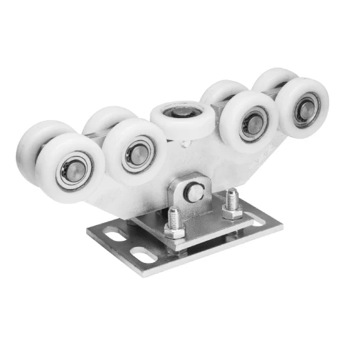 Pakket rijwielen voor schuifpoort: 2× rijwiel (9-rollen, kunststof) + accessoires 000-252 (2)