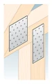 Geperforeerde plaat vlakke verbinder PP 2 40x100x2,0 000-359 (6)