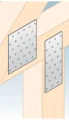 Geperforeerde plaat timmermansverbinder PP 9 80x200x2,0 000-366 (5)