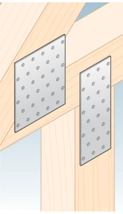 Geperforeerde plaat timmermansverbinder PP 9 80x200x2,0 000-366 (5)