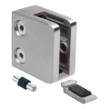 Glashouder 45x45x26 mm met pin-beugel glas 6–10,76 mm AISI 304 vlak systeem satijn 000-268 (4)