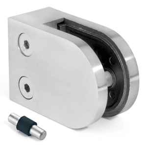 Glashouder 6-10,76 mm 50x40x26 mm pin AISI 304 vlak systeem glans