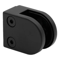 Glashouder 6-10,76 mm 50x40x26 mm pin zamak gelakt vlak systeem zwart