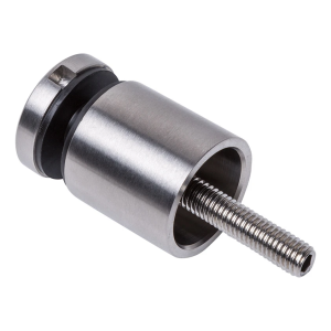 Puntbevestiging voor glas 8-17,52 mm fi 30/30 M8x80 AISI 304 vlak systeem satijn