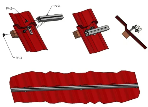 Aluminium profiel 416cm 40x40mm voor hamerbouten Geanodiseerd PV-01-09-AN (2)
