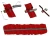 Aluminium profiel 416cm 40x40mm voor hamerbouten Geanodiseerd PV-01-09-AN (2)