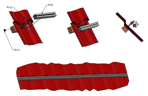 Aluminium profiel 195cm 40x40 voor hamerbouten PV-01-15 (2)