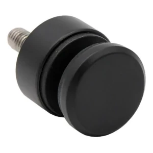 Puntbevestiging voor glas 6-12 mm fi 30/13/M8x40 AISI 304 vlak systeem zwart