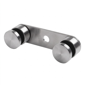 Dubbele glashouder 8-21,52mm ø30/M8 L=150mm AISI304 universeel satijn