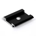Middenklem H8 Aluminium 6060 gat M8 Geanodiseerd PV-04-04