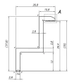 Eindklem H35 Aluminium 6060 gat M8 Geanodiseerd PV-03-06 (1)