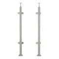 Hoekbalusterpaal voor glas ø 42,4x1060/1102,4mm 4 houders geslepen 000-559 (1)
