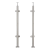 Hoekbalusterpaal voor glas ø 42,4x1060/1102,4mm 4 houders geslepen 000-559 (1)