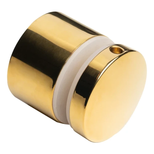 Glazenbevestiging punthouder voor glas 10,38-17,52mm ø 50/30/m10x40 AISI304 vlak systeem goud 000-565 (1)