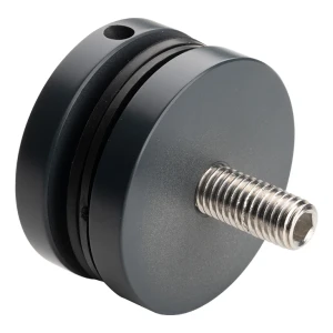 Puntbevestiging glas 8-17,52mm ø 50/8/M10x50 AISI304 plat systeem antraciet