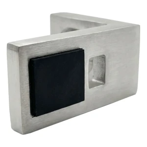 Glasdrager 40x35x20 mm AISI304 vlak systeem satijn