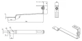Dakhaak 306mm verstelbaar voor schuine daken - Roestvrij Staal (Beverstaart) PV-08-20 (1)