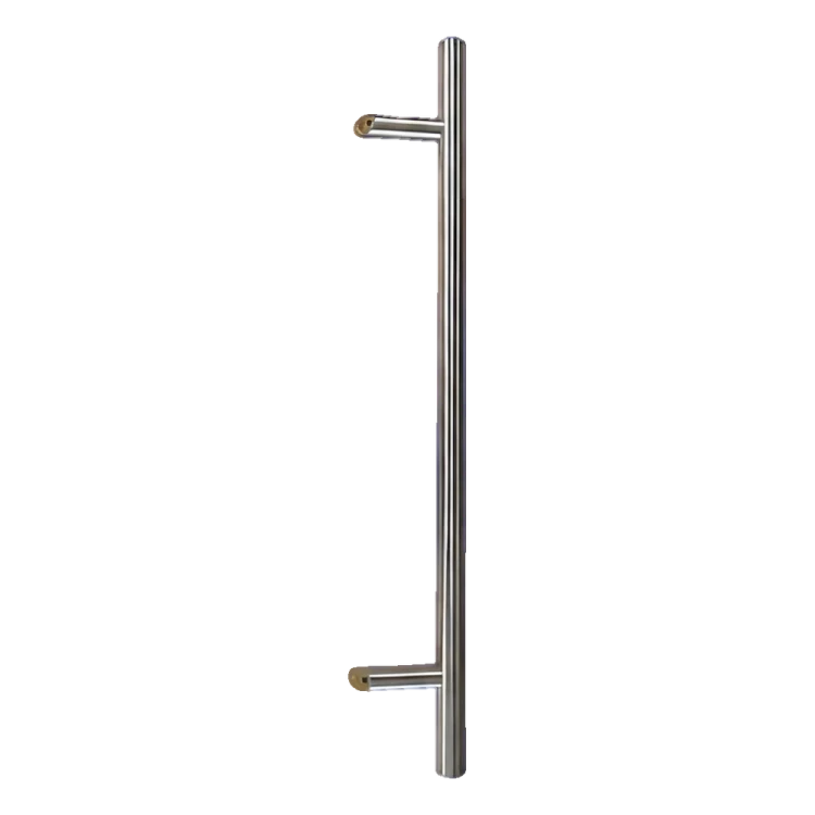 Ronde eenzijdige deurgreep 32×800 mm – roestvrijstaal AISI 304, satijn, 45° bevestiging 000-723 (1)