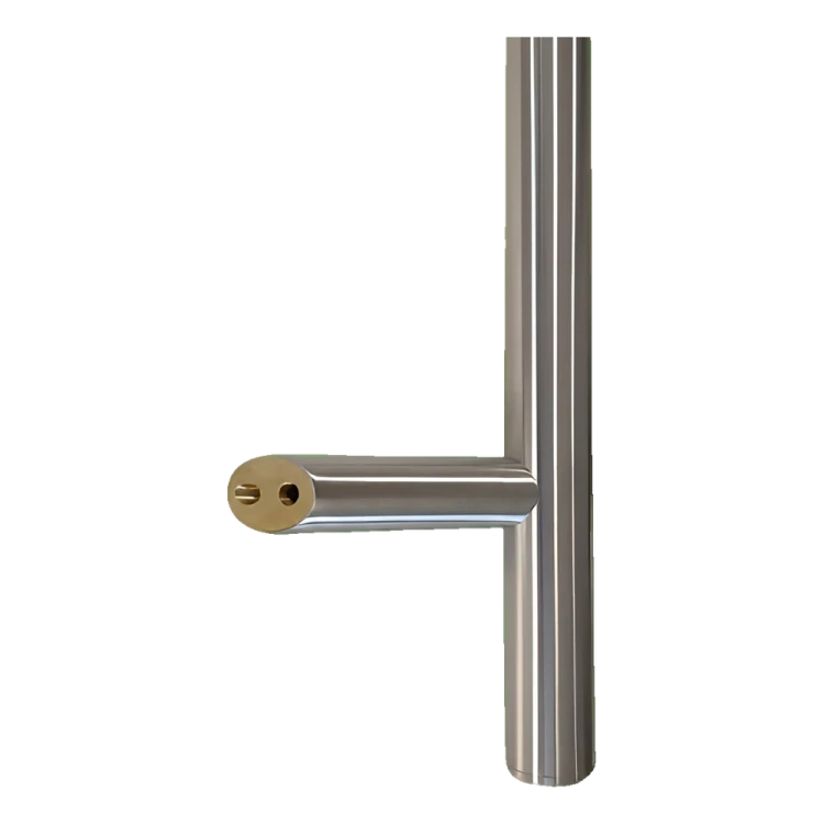 Ronde eenzijdige deurgreep 32×800 mm – roestvrijstaal AISI 304, satijn, 45° bevestiging 000-723 (2)