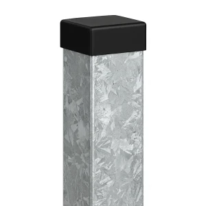 Hekpaal 80x80x2 mm. lengte 2 m verzinkt