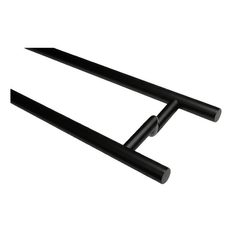 PINOX dubbelzijdige deurgreep rond zwart fi 32 x 1400 mm AISI 304 000-747 (2)