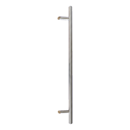 Eenzijdige ronde deurgreep-beugel 45° RVS AISI 304 satijn 32×1000 mm 000-752 (1)
