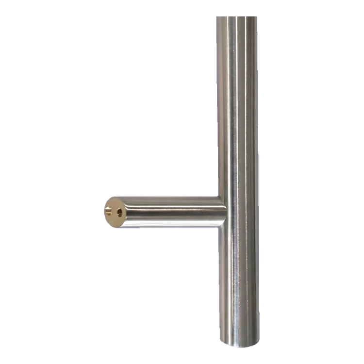 Eenzijdige ronde deurgreep-beugel 45° RVS AISI 304 satijn 32×1000 mm 000-752 (2)