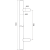 Eenzijdige ronde deurgreep-beugel 45° RVS AISI 304 satijn 32×1000 mm 000-752 (4)