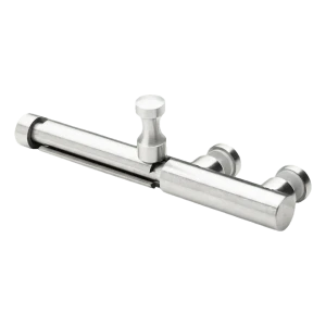 Vergrendeling voor glazen hek RVS AISI 304 ø20 mm satijn – montage door inschroeven