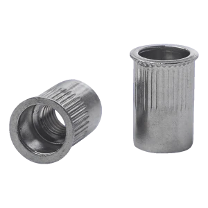 Doorgaande popnagel M10 A2 – gereduceerde conische flens, gekarteld, AISI 304