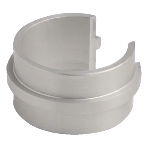 Kozza balustrade connector voor ronde aluminium leuning fi 40 mm 180°