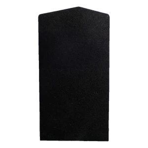 Kozza linker zijkap voor U-profiel balustrade KE 100 – zwart, aluminium