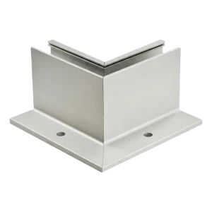 Hoekprofiel L binnenhoek aluminium voor volledig glazen balustrades 230×120×95 mm