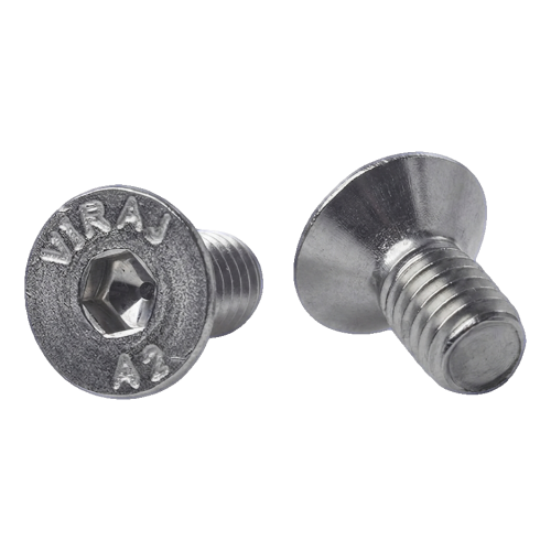 Verzonken kop bout M6x12 mm A2 DIN 7991 – zeskant, roestvrij staal 000-814 (1)