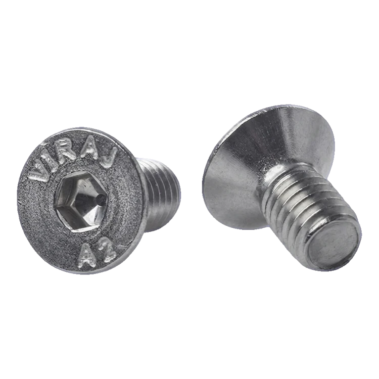 Verzonken kop bout M6x12 mm A2 DIN 7991 – zeskant, roestvrij staal 000-814 (1)
