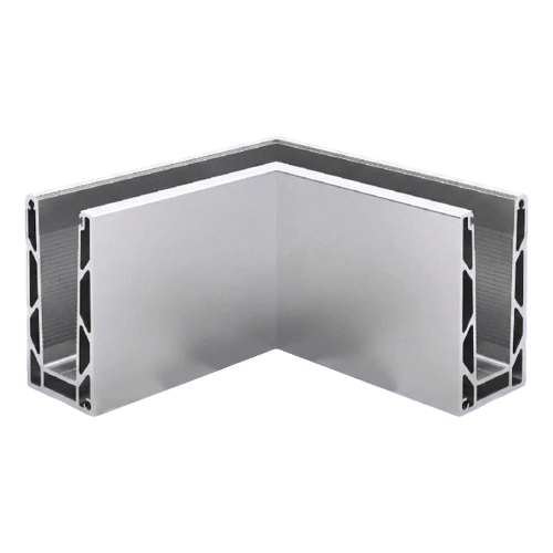 Kozza KE100 – U-profiel binnenhoek 90° voor volledig glazen balustrades, bevestiging van bovenaf 000-854 (1)
