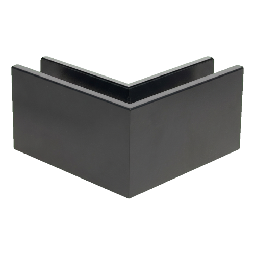 Kozza KE 100 – U-profiel binnenhoek 90° voor volledig glazen balustrades, donkergrijs 000-855 (2)